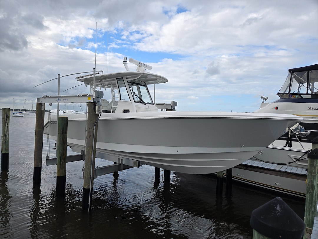 Boat Lift Installation in Stuart, Florida | Lands End Marine Construction Thumbnail